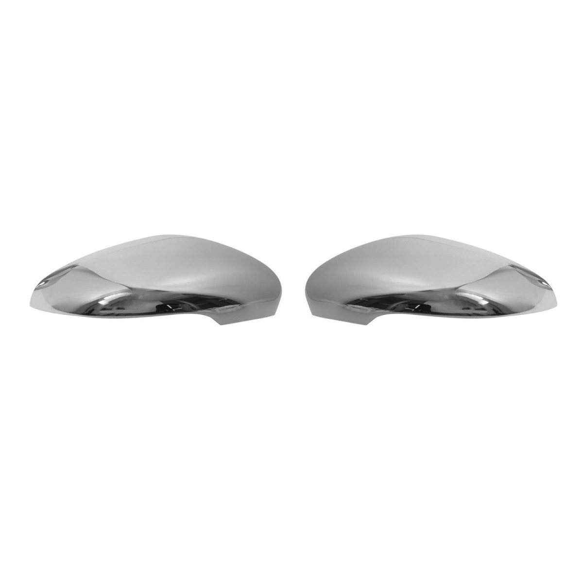 Volkswagen Golf VI Mirror Cover - Omac - S.Steel - Gloss Silver - '10-'13